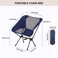 thumbnail image 4 of OldPAPA Portable Camping Chair,Lightweight Ultralight Folding Mesh Back Backpacking Chairs for Camp Hiking Lawn Beach,Support Up to 250lbs,High Backrest, 4 of 6