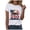 White, variant on UngA Women's 250th America Anniversary Casual Printed Crew Neck T-Shirt USA Flag Tee 250 Years of Freedom Womens Shirts S,Sky Blue