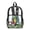 Camo Green Funny Dinosaur, variant on USA 250th Anniversary Eagle Star Print 17 Inch Clear Backpacks for Kids School Bookbag Lightweight Transprent Schoolbag for Elementary Student Daypack Rucksack