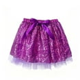 thumbnail image 3 of Ulitacool Girl Dress Knee Length Tutu Skirts Dance Party Sequin Skirt Ballet Skirts Casual Playsuit Purple 7-11 Years, 3 of 5
