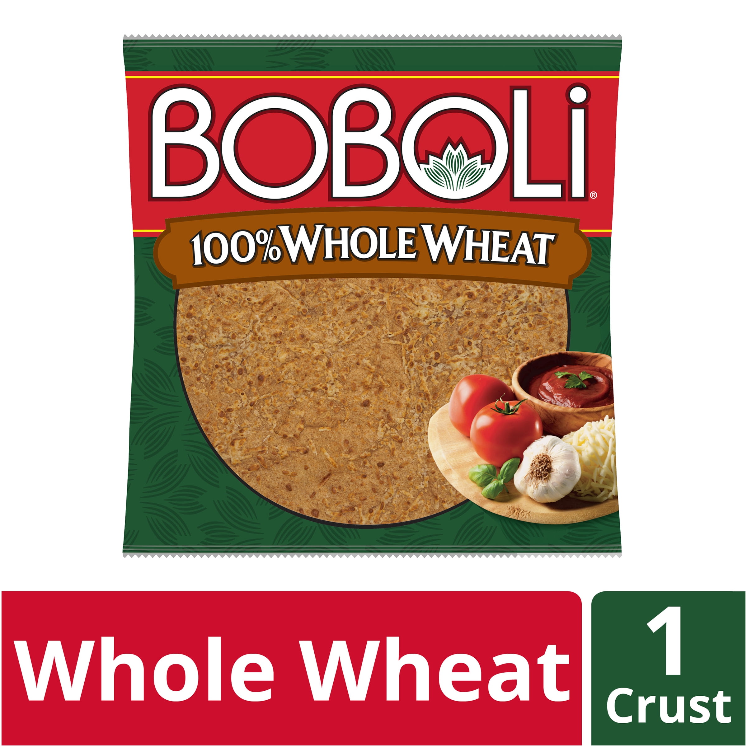 Boboli 100 Whole Wheat Thin Pizza Crust, Make Your Own Pizza, 10 oz