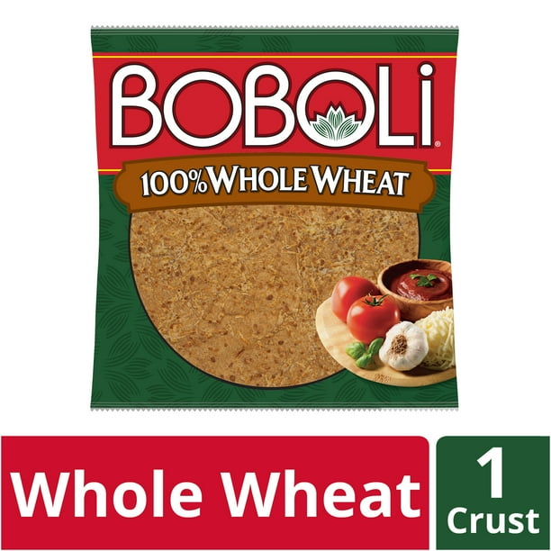 Boboli 100 Whole Wheat Thin Pizza Crust, Make Your Own Pizza, 10 oz