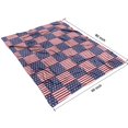 thumbnail image 4 of Red White and Blue Star Striped Pattern Blanket,Comfortable Soft Lamb Wool Throw Blanket,All Season,Warm Lightweight Blankets for Sofa Bed Couch Living Room Chair,60"x80", 4 of 4