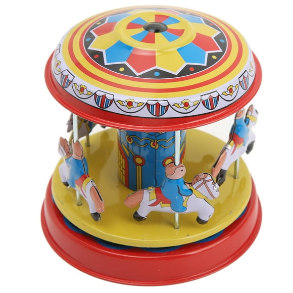 Carousel Models Windup Toys, Retro Handmade Carousel Horse Wind Up Toys For Birthday Gift