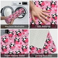 thumbnail image 4 of Bingfone Panda Heart Valentine Door Mat 16"x24" Front Entrance Non-Slip Low Profile Washable for Entryway, 4 of 7