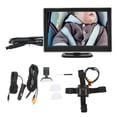 thumbnail image 1 of Monitor de espejo de coche para bebé, espejo de coche de bebé de 5 pulgadas, asiento trasero, monitor de cámara de coche para bebé, solución innovadora para espejo de coche de bebé, 1 of 8