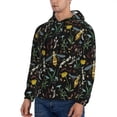 thumbnail image 3 of Honeii Wasp and Florals Pattern Mens Hoodies Men's Loose Sleeve Sweatshirt,Pullover Hooded Sweatshirt for Men,Essentials Hoodie-X-Large, 3 of 7