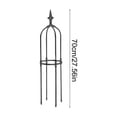 thumbnail image 3 of Outdoor Climbing Plant Trellis 37in Garden Flower Support Frame Adjustable Height Vine Training Rack Balcony Courtyard Plant Holder Stake Durable Weather Resistant Easy Assembly Design, 3 of 6