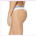 thumbnail image 2 of Calvin Klein Women's Statement 1981 Thong Panty, White, XL, 2 of 2