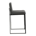 thumbnail image 5 of LumiSource Fuji High Back 26" Fixed-Height Counter Stool - Set of 3, 5 of 6