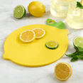 thumbnail image 3 of Mainstays Lemon-Shaped Reversible 10" Cutting Board, Yellow and Green, 3 of 11