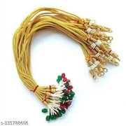 Zari Back Rope Dori Necklace Latkan Multi Strand Connector Jewellery Making 12pc