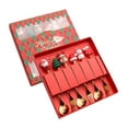 thumbnail image 3 of Juego de Cubiertos de Navidad Soledad 6 uds Tenedores cucharas Estilo A, 3 of 10