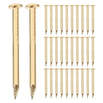 IDEANATEGRATE 200Pcs Golden Copper Fixing Nail for Diy Enthusiasts Round 1.20X0.30X0.30Cm
