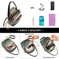 thumbnail image 5 of FORMRS Crossbody Bag for Women Quilted Travel Shoulder Cell Phone Purse with Chain Strap Handbag, Mountains at Dawn, 5 of 7