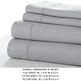 thumbnail image 2 of Benzara BM202222 Fano Full Size Sheet Set with Embroidered Hem, Gray - 4 Piece, 2 of 2
