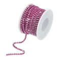 thumbnail image 1 of Unique Bargains 10 Yard 3mm Crystal Rhinestone Diamond Close Chain Trim for Sewing,Crafts,White Gems Rose Red Base, 1 of 5