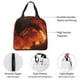 thumbnail image 4 of Fotbe Fiery Dragons Castle Attack Bolsa Térmica con Estampado y Forro de Aluminio Grueso Bolsa de Almuerzo con Bolsillo Frontal para Hombres y Mujeres, Ideal para Trabajo, Escuela, 4 of 8