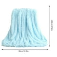 thumbnail image 3 of LEHOZIHEQ Super Comfort Oversized Warm Thick Bubble Double Sided Plush, Rabbit Faux Fur Throw Blanket, fluffy blanket, Soft Cozy Blanket for Couch Chair Bed Sofa Living Room, 3 of 3