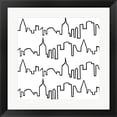 thumbnail image 1 of NY Chic Skyline black on white by Marco Fabiano, Framed Wall Art, 19.5W x 19.5H, 1 of 1