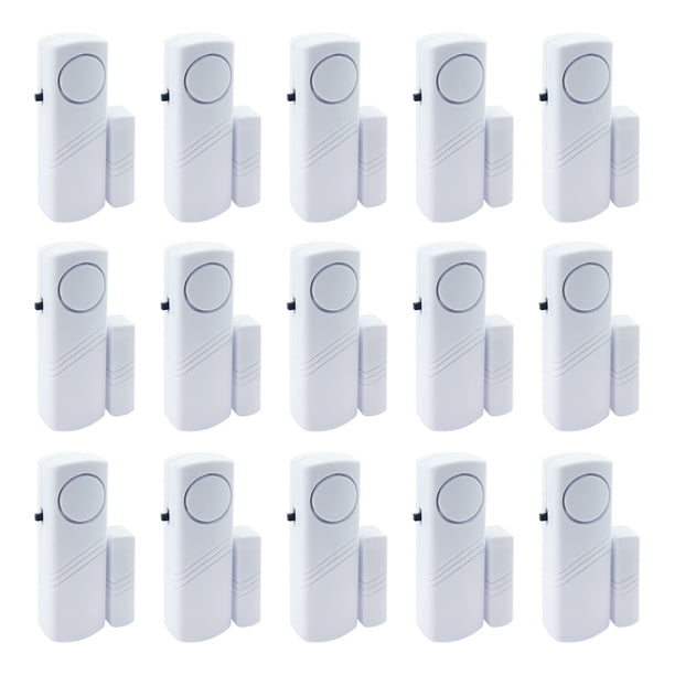 Alarma de puerta y ventana WimuPath de 90 dB para seguridad infantil, paquete de 15 unidades