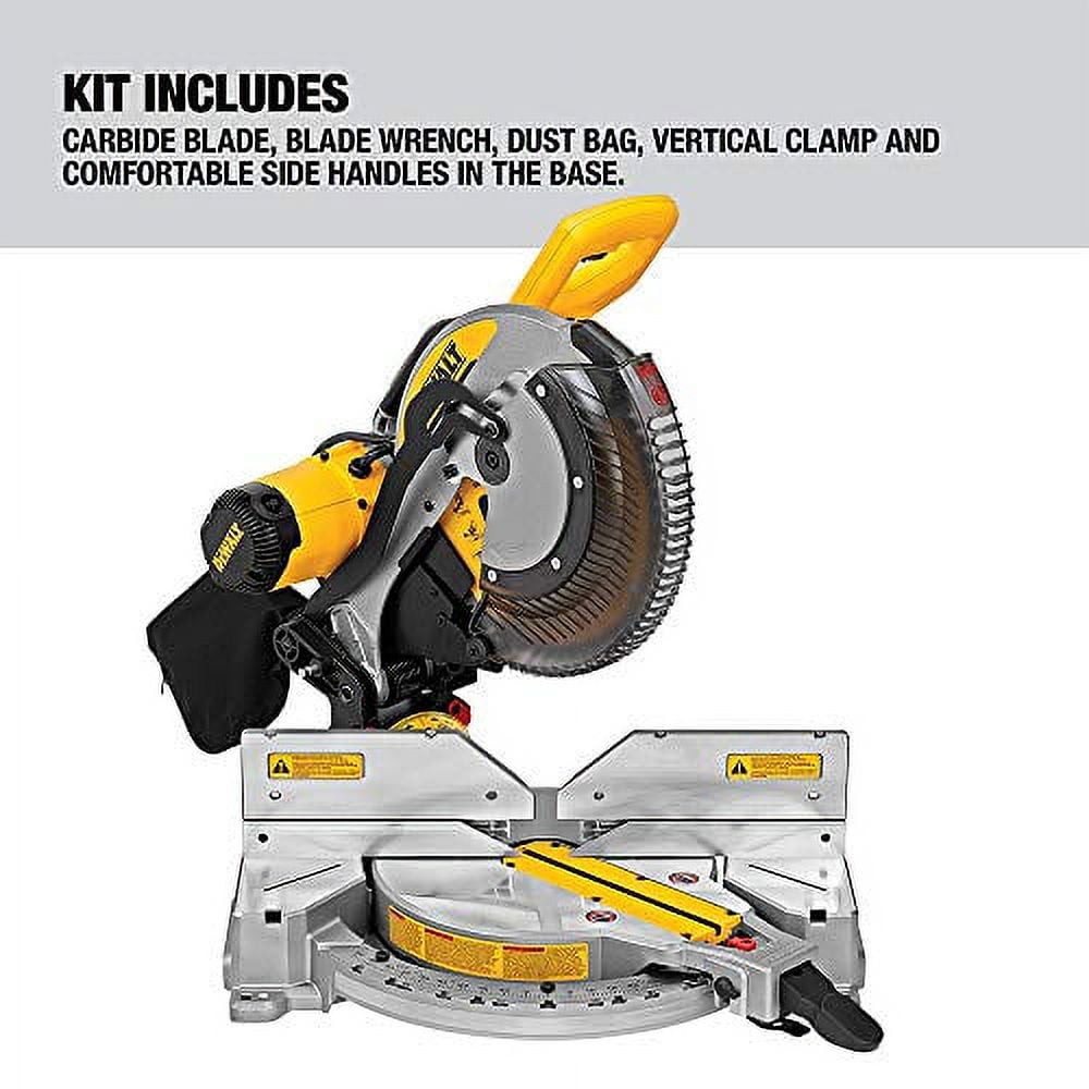 DEWALT Compound Miter Saw 308351915 - 12 In Blade, 15 Amp, Double Bevel - 1 Piece