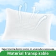 thumbnail image 3 of Gogreen Paquete de 2 Almohadas para Cama, Tamaño Estándar para Quienes Duermen de Lado O Boca Arriba, Relleno de Microfibra Suave y Extra Firme, 50cm x 66cm, 3 of 10