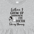 thumbnail image 4 of Inktastic Future Eye Doctor Like Mommy Optometrist Girls Baby Dress, 4 of 5