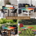 thumbnail image 5 of Colorful Tie Dye Ink Splash Pattern Square Fitted Tablecloth with Elastic Edge,Square Table Cover,Washable Elastic Table Cover for Home Kitchen Party Decor 36"x36", 5 of 6