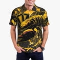 thumbnail image 2 of Cauagu Urban Graffiti Scorpion Illustration Print Men's Polo Shirts, Short-Sleeve Polo Shirts for Men Performance Golf Shirt Athletic Casual Collared T-Shirt-X-Large, 2 of 8