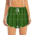 thumbnail image 2 of Balery American Football Field Pantalones cortos deportivos para mujer con forro y dos bolsillos, elásticos, para entrenamiento, gimnasio, yoga-XX-Large, 2 of 7