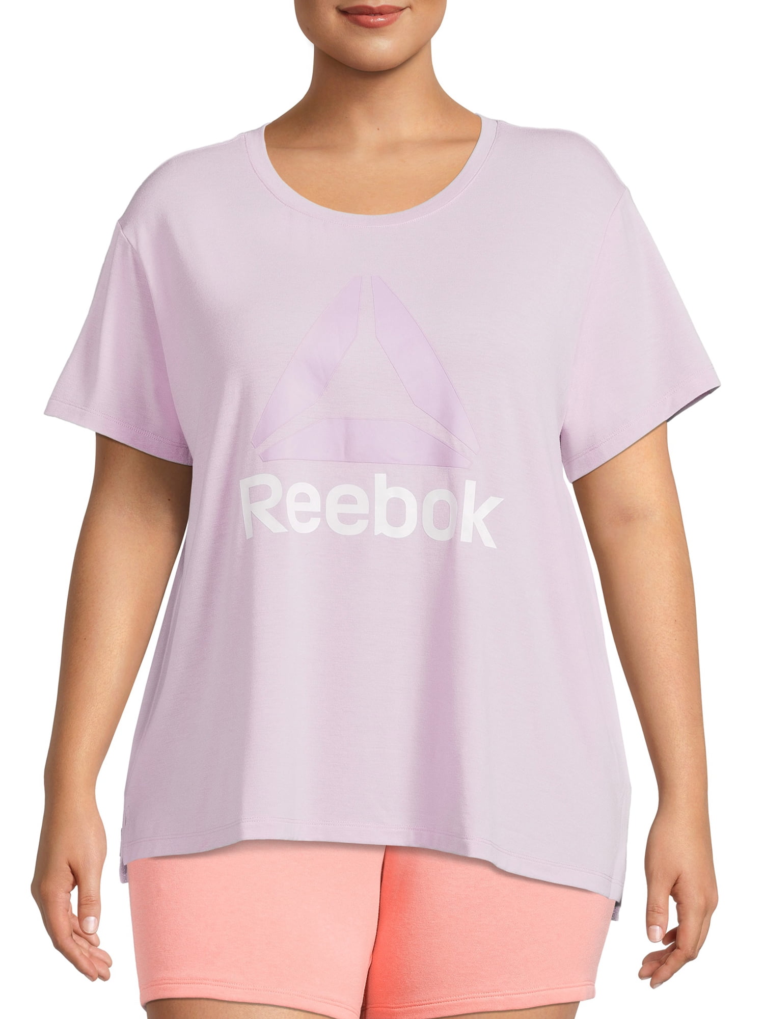 Jeg klager Tal højt ugunstige Reebok Women's Plus Size Ultimate Slinky Summer Clearance on Sale Cropped  T-Shirt - Walmart.com