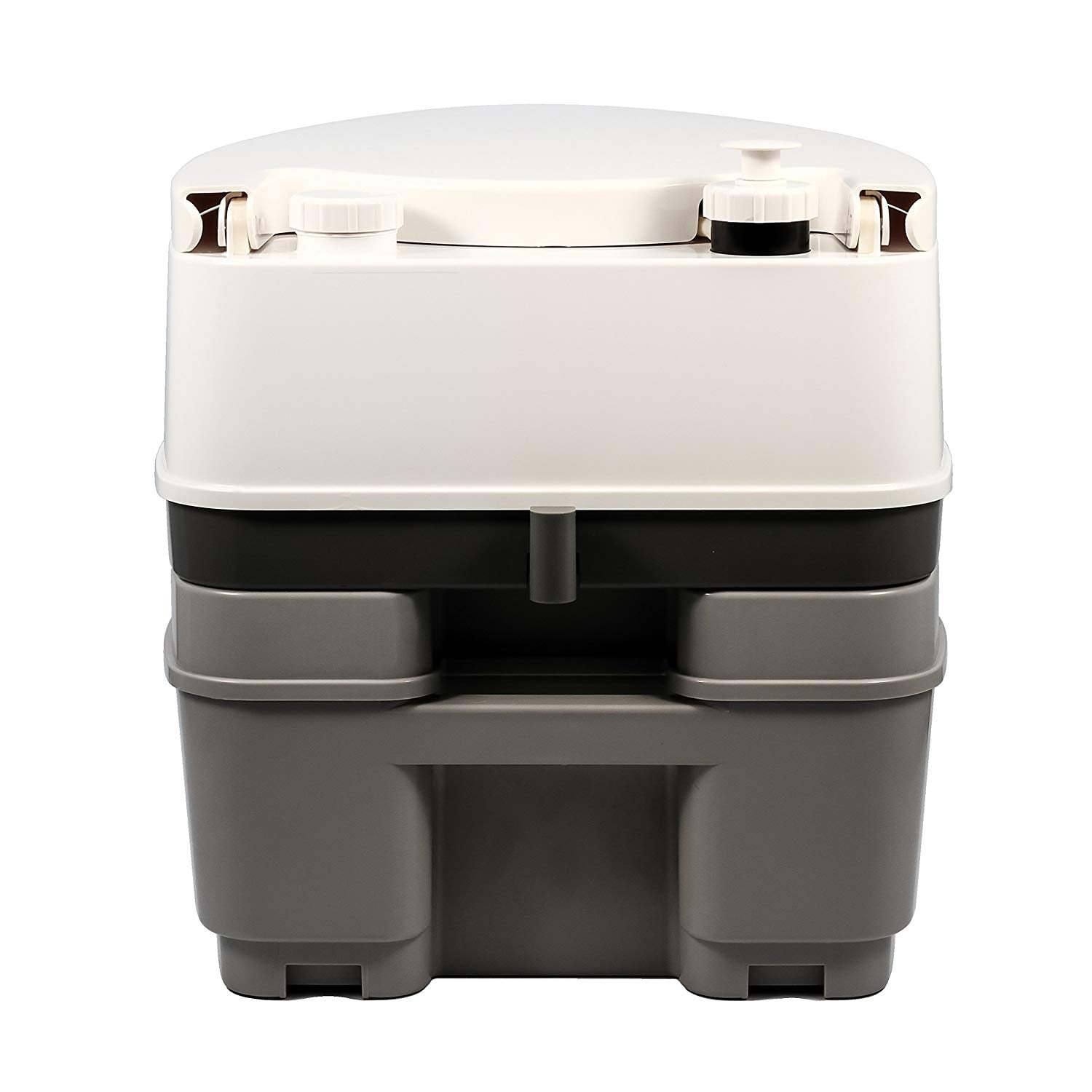 Camco Portable Travel Toilet, 5.3 Gallon Detachable Holding Tank, Larger Seat (41545)