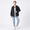 Black, variant on Women's Distressed Denim Jacket - Raw Edge Casual Jean Jacket S-2XL