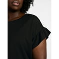 thumbnail image 4 of Terra & Sky Women's Plus Ruffle Short Sleeve Tee, Sizes 0X-5X, 4 of 5