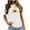 White womens tops summer, variant on USSUMA Sunflower Print T-Shirts for Women Trendy Funny Teens Cute Graphic Women's Shirts and Blouses Short Sleeve Women Tops Dressy Casual Summer Round Neck Plus Tunics Beach