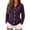 Purple, variant on Hooded Cable Knit Cardigan Sweaters for Women – Button Down Open Front Fitted Short Long Sleeve Chunky Casual Fall Winter Jacket, Khaki,S