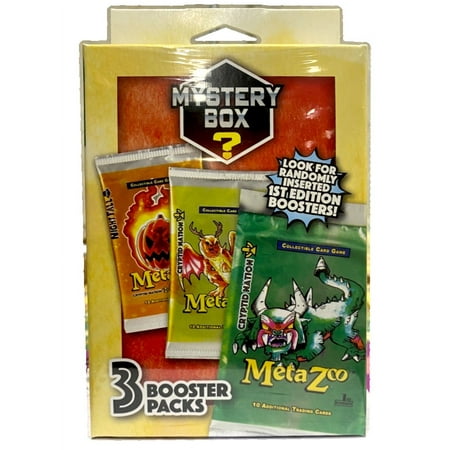 MetaZoo Mystery Trading Card Hanger Box with 3 Assorted Boosters Packs Inside