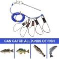 6.5ft Fish Stringer,Live Fish Lock with 5 Stainless Steel Rotating Snap ...
