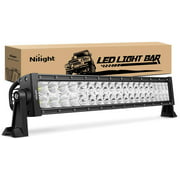 Nilight 22" 120w LED Light Bar Flood Spot Combo Work Light Driving Lights Fog Lamp Offroad Lighting for SUV Ute ATV