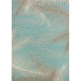 thumbnail image 1 of Couristan 24293134510092T 5 ft. 10 in. x 9 ft. 2 in. Monaco Tropical Palms Rug, Aqua, 1 of 4