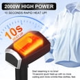 thumbnail image 3 of Powerful Handheld Steamer Iron, for Clothes with Rapid Heating Ceramic Coated Soleplate, 2-in-1 Ironing & Wrinkle Remover,Portable for Travel, 3 of 9