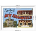 thumbnail image 5 of Art.com Greetings from New Braunfels, Texas Art Print, White Frame Wall Art, 44" x 32", 5 of 5