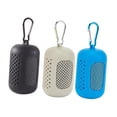 thumbnail image 3 of 3 toallas deportivas refrescantes con estuche, portátiles, de secado rápido, para correr, entrenar, gimnasio, hielo Gris Negro Azul Cielo, 3 of 9