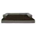 thumbnail image 6 of FurHaven Pet Products Plush & Decor Orthopedic Comfy Couch Pet Bed for Dogs & Cats - Diamond Brown, Jumbo Plus, 6 of 13