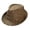 Beige, variant on Men Women Jazz Hat Solid British Sun Travel Unisex Fedora Panama Beach Bucket Cap Watermelon Red One Size