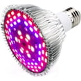 thumbnail image 1 of Bombilla de cultivo E27 de 50 W y 78 LED para plantas con 7 longitudes de onda, CA 85-265 V, para plantas de interior, invernadero y jardín, flores y verduras., 1 of 5