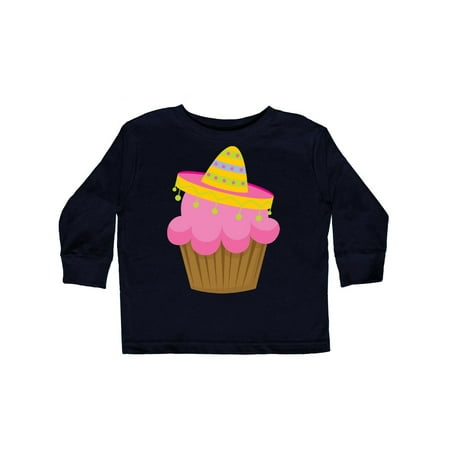 

Inktastic Cupcake Cinco De Mayo Gift Toddler Toddler Girl Long Sleeve T-Shirt