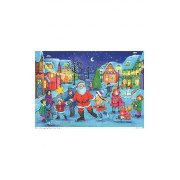 Alexander Taron ADV807 Vendeur Calendrier de l'Avent - Père Noël Est le Patinage avec Ses Amis