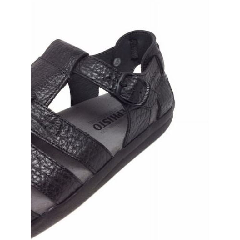 Mephisto Black Leather Velcro Sport Sandals Mephisto Shark Sandals | eBay main image 3